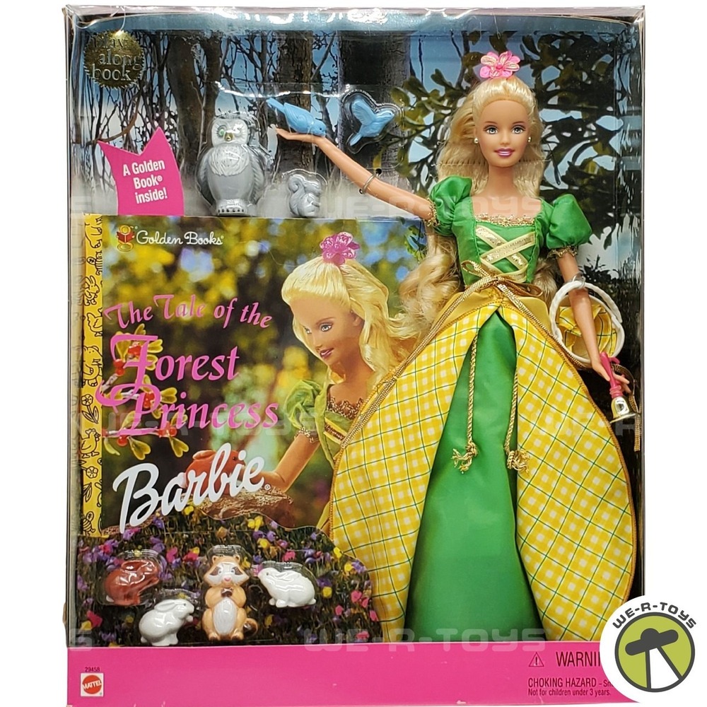 Vintage NEW Mattel Tale of the Forest Princess Barbie Doll Gift Set Cottage